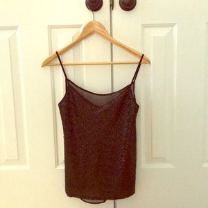 Black sequin Zara tank